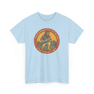 Eastport USA Small Town Fisherman Unisex Tee