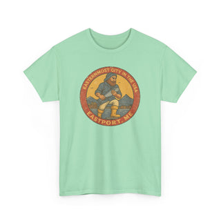 Eastport USA Small Town Fisherman Unisex Tee
