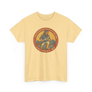 Eastport USA Small Town Fisherman Unisex Tee