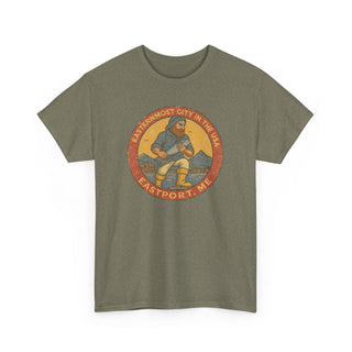 Eastport USA Small Town Fisherman Unisex Tee