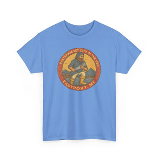 Eastport USA Small Town Fisherman Unisex Tee