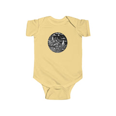 Maine Woodcut – Baby Onesie