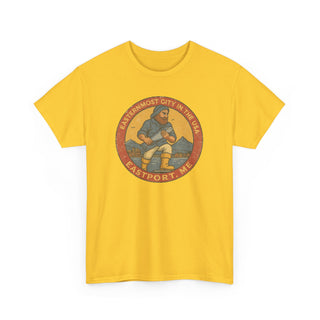 Eastport USA Small Town Fisherman Unisex Tee