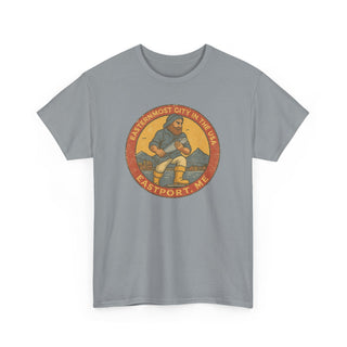 Eastport USA Small Town Fisherman Unisex Tee