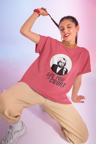 Maine Governor Janet Mills See You in Court Tee Shirt