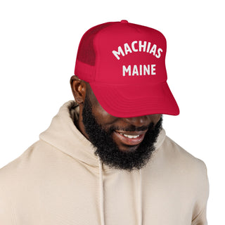 Machias Embroidered Foam Trucker Hat