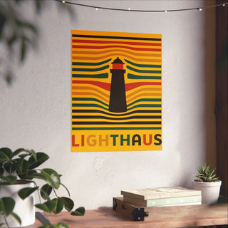 Lighthaus Bauhaus Maine Lighthouse Poster