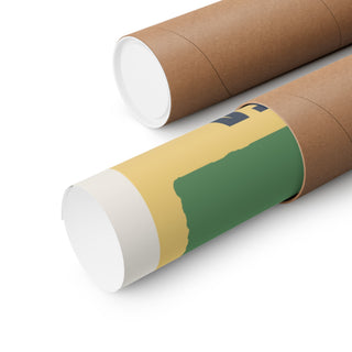 Damariscotta Mills Alewife Fish Ladder Poster rolled for shipping