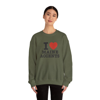 I Heart Maine Accents Unisex Sweatshirt