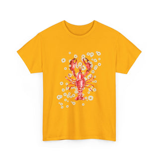 Lobster + Daisies Unisex Tshirt – Maine Tee Shirts