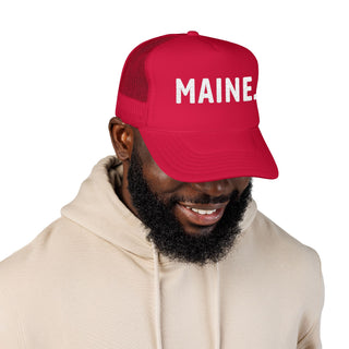 Maine Embroidered Foam Trucker Hat