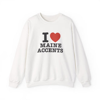 I Heart Maine Accents Unisex Sweatshirt