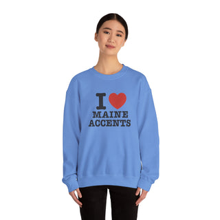 I Heart Maine Accents Unisex Sweatshirt
