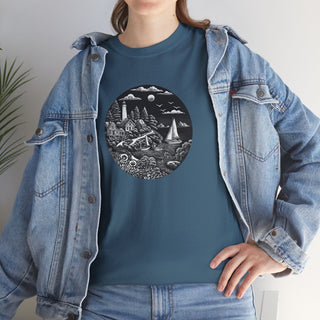 Maine Woodcut