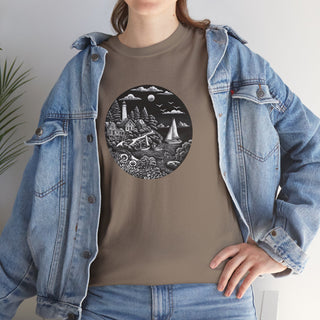 Maine Woodcut