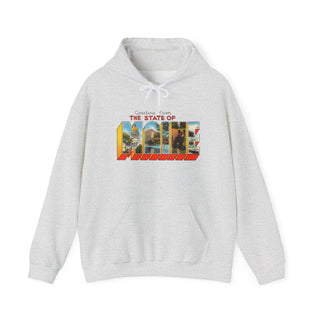 State of Maine Postcard Hoodie