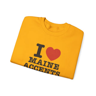 I Heart Maine Accents Unisex Sweatshirt