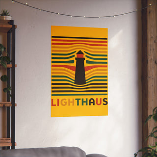 Lighthaus Bauhaus Maine Lighthouse Poster