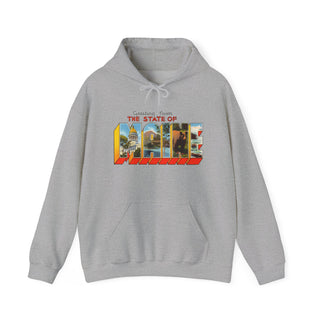 State of Maine Postcard Hoodie