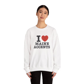 I Heart Maine Accents Unisex Sweatshirt