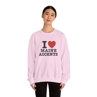 I Heart Maine Accents Unisex Sweatshirt