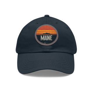 Maine 70s Hat with Leather Patch (Round)