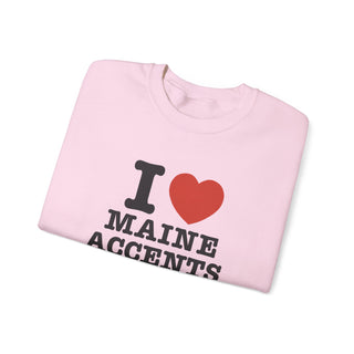 I Heart Maine Accents Unisex Sweatshirt