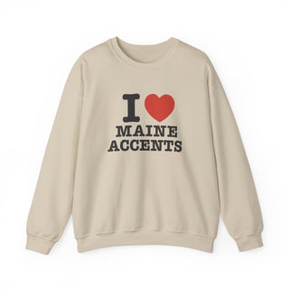 I Heart Maine Accents Unisex Sweatshirt