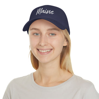 Maine Script Low Profile Cap