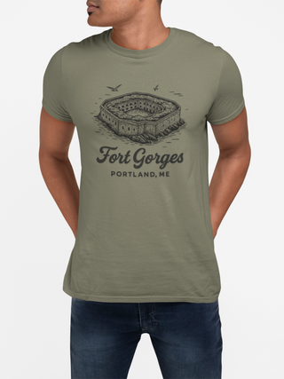 Fort Gorges, Portland Maine Unisex Tee
