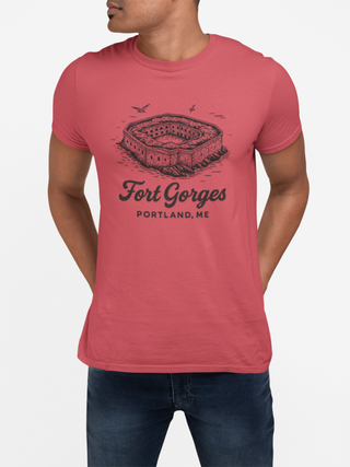 Fort Gorges, Portland Maine Unisex Tee