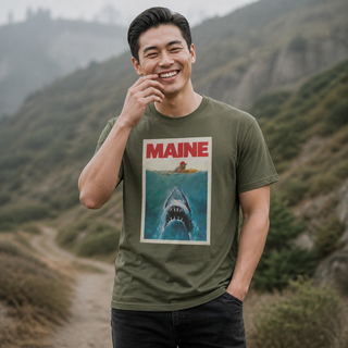 Maine Great White Shark Adult Tee