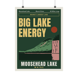 Moosehead Lake Mount Kineo Poster