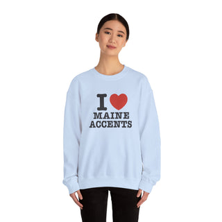 I Heart Maine Accents Unisex Sweatshirt