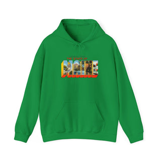 State of Maine Postcard Hoodie