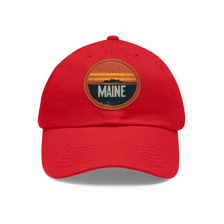 Maine 70s Hat with Leather Patch (Round)