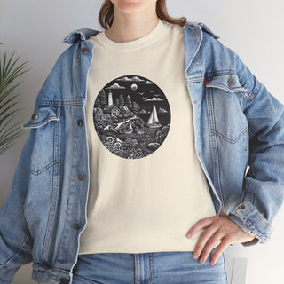 Maine Woodcut