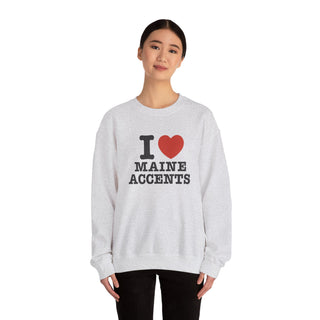 I Heart Maine Accents Unisex Sweatshirt