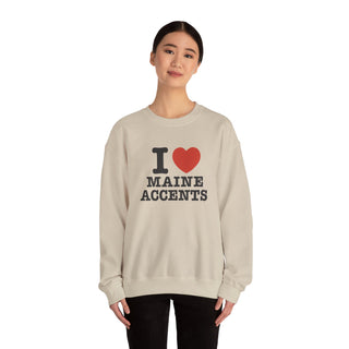 I Heart Maine Accents Unisex Sweatshirt