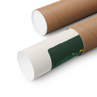 Katahdin The End Appalachian Trail Poster rolled for shipping