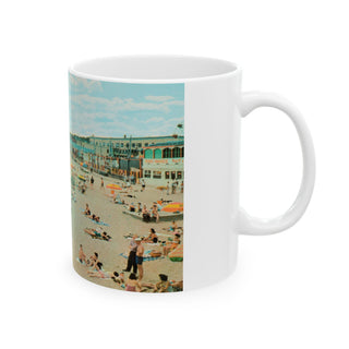 A Day at Old Orchard Beach Vintage Photo Mug