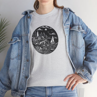 Maine Woodcut
