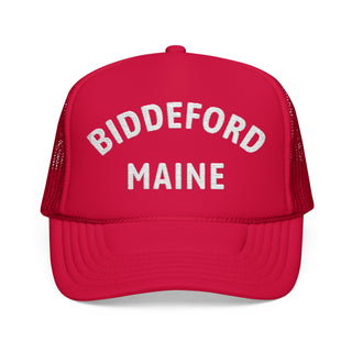 Biddeford Embroidered Foam Trucker Hat