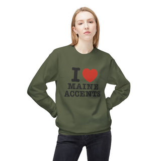 I Heart Maine Accents Unisex Sweatshirt