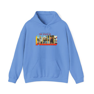 State of Maine Postcard Hoodie