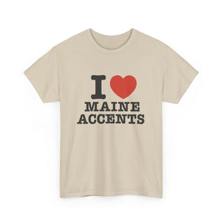 I Heart Maine Accents Unisex Tshirt