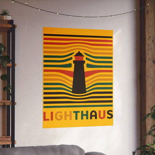 Lighthaus Bauhaus Maine Lighthouse Poster