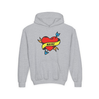 Maine Heart Kids Hoodie – alternate view