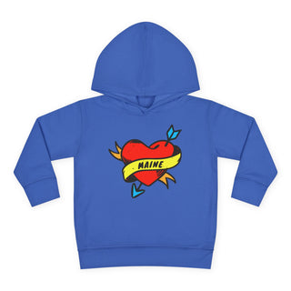 Maine Heart Unisex Toddler Hoodie – Maine Tee Shirts