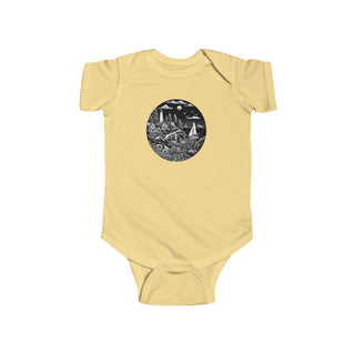 Maine Woodcut- Baby